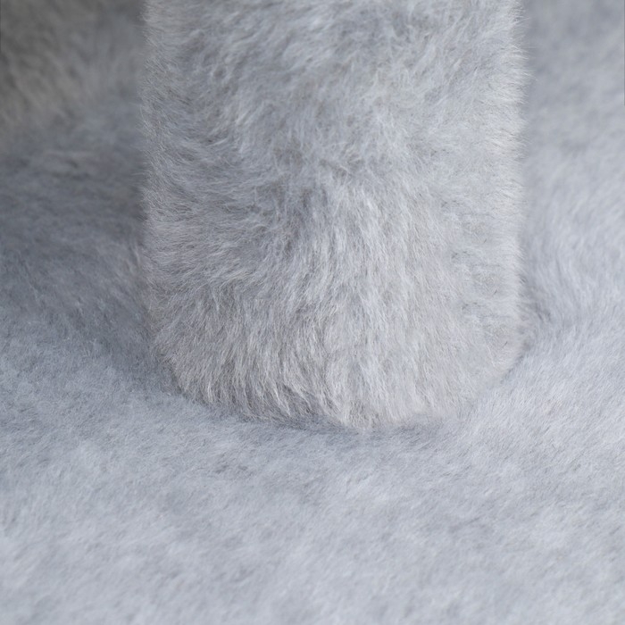 Домик для кошек с когтеточкой Домик для кошек с когтеточкой "Круглый с площадкой", 52 х 52 х 95 см, серый