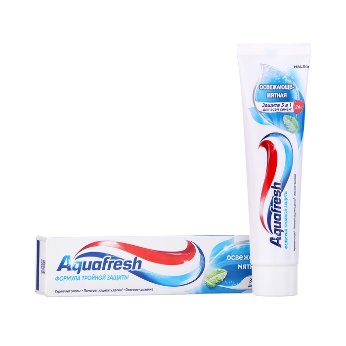 Зубная паста Aquafresh Тотал &laquo;Освежающе мятная&raquo;, 100 мл