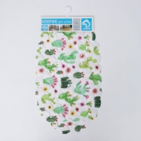 Коврик противоскользящий в ванну на присосках Доляна «Кактус», 38×66 см Коврик противоскользящий в ванну на присосках Доляна «Кактус», 38×66 см