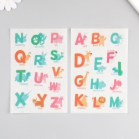 Наклейка бумага "Интересный алфавит" набор 6 листов 18,6х10 см Наклейка бумага "Интересный алфавит" набор 6 листов 18,6х10 см