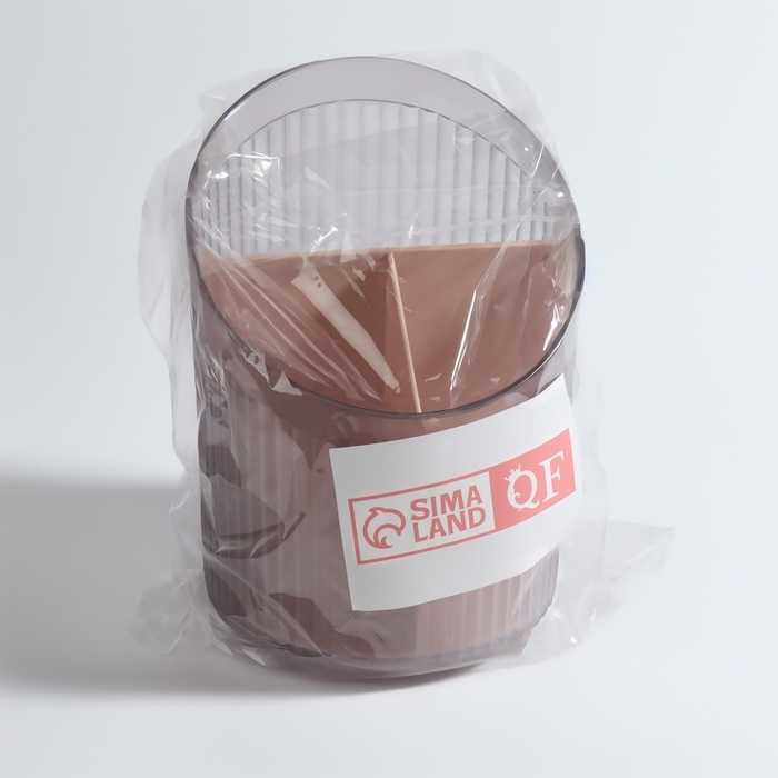 Органайзер для хранения, 3 секции, 17,5 &times; 13 &times; 13 см, цвет чёрный/розовый