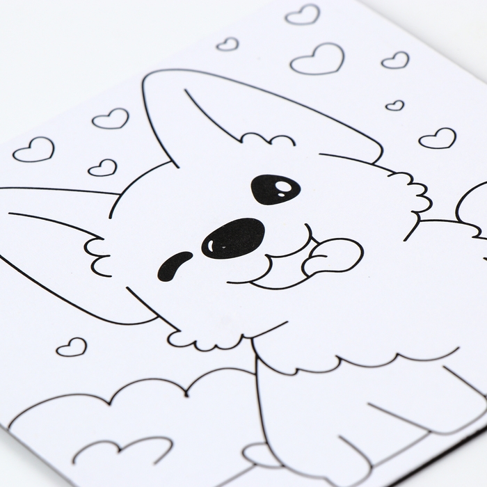 Магнит-раскраска «Корги», 10 × 10 см Магнит-раскраска «Корги», 10 × 10 см