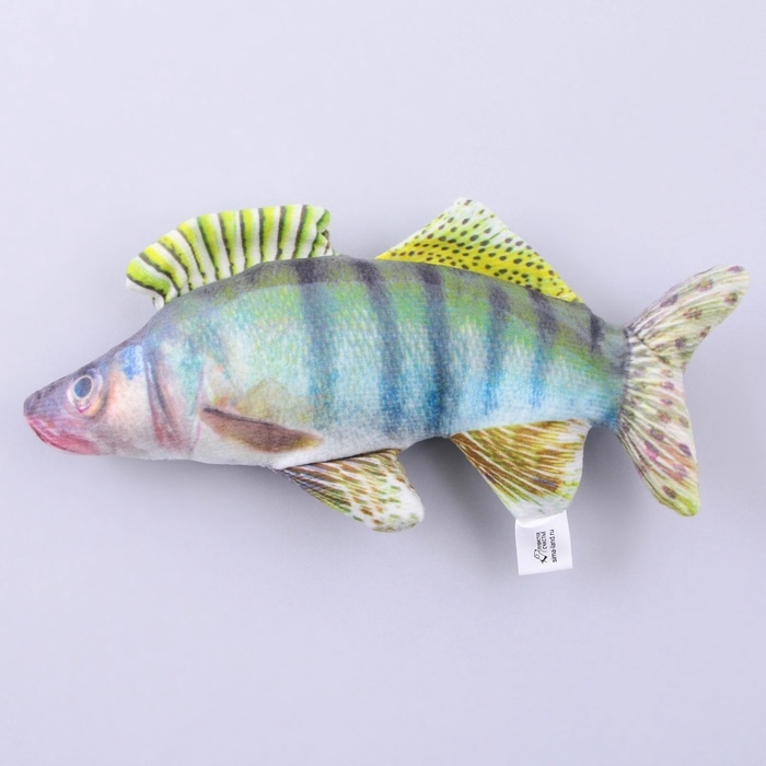 Игрушка для кошек с мятой &laquo;&lrm;Судак&raquo;&lrm; из текстиля, 20 см