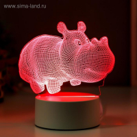 Светильник "Бегемот" LED RGB от сети RISALUX Светильник "Бегемот" LED RGB от сети RISALUX