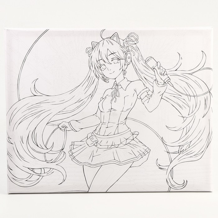 Картина по номерам на холсте с подрамником &laquo;Артистичная девушка&raquo;, 40 х 50 см