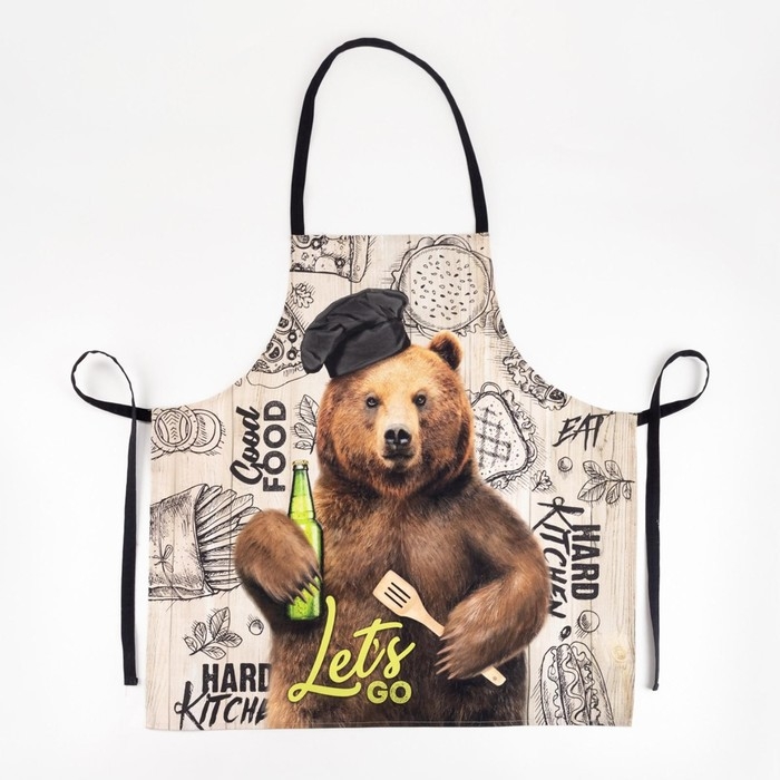 Фартук "Этель" Мишка 73х71 см см, 100% хлопок, репс 210 гр/м2