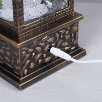 Светодиодная фигура «Фонарь со снеговиком» 10 × 30 × 10 см, пластик, батарейки ААх3 (не в комплекте), USB, свечение тёплое белое Светодиодная фигура «Фонарь со снеговиком» 10 × 30 × 10 см, пластик, батарейки ААх3 (не в комплекте), USB, свечение тёплое белое