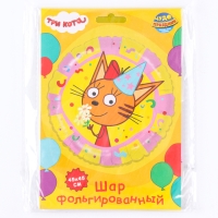 Фольгированный шар 18" &laquo;Три Кота Карамелька&raquo;, круг