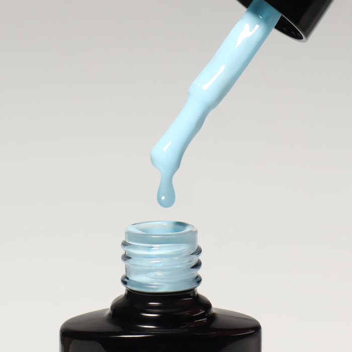 База камуфлирующая для ногтей, 3-х фазная, 8мл, LED/UV, цвет голубой (032)