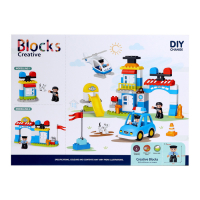 Конструктор &laquo;Полицейский участок&raquo;, 2 варианта сборки, 92 детали