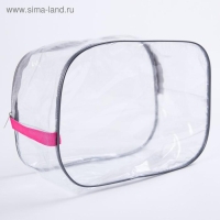 Сумка в роддом с косметичкой, набор 2 шт., цвет прозрачный/розовый Сумка в роддом с косметичкой, набор 2 шт., цвет прозрачный/розовый