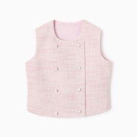 Жилетка для девочки, MINAKU :Party Dress, цвет розовый, рост 128 см