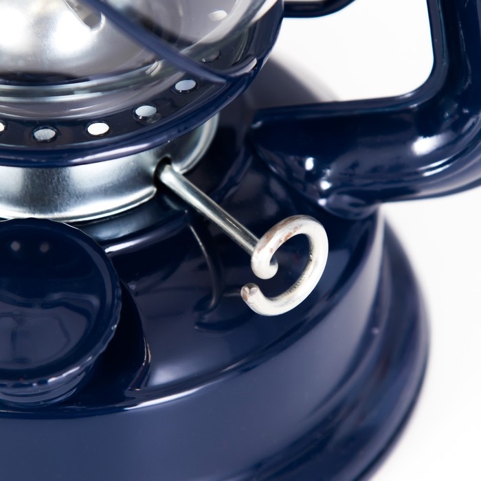 Керосиновая лампа декоративная синий 11.5*15*25 см RISALUX Керосиновая лампа декоративная синий 11.5*15*25 см RISALUX