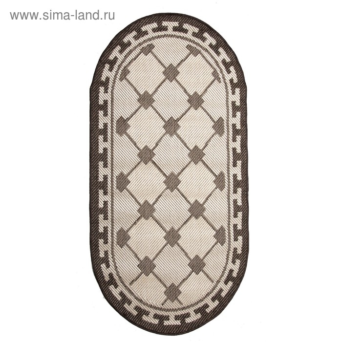Ковер &laquo;Циновка&raquo;, овал 80х150 см