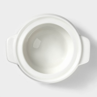 Горшок фарфоровый для запекания Wilmax, 350 мл, цвет белый Горшок фарфоровый для запекания Wilmax, 350 мл, цвет белый