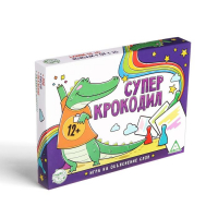 Настольная игра &laquo;Суперкрокодил&raquo; на объяснение слов, 100 карт, 12+