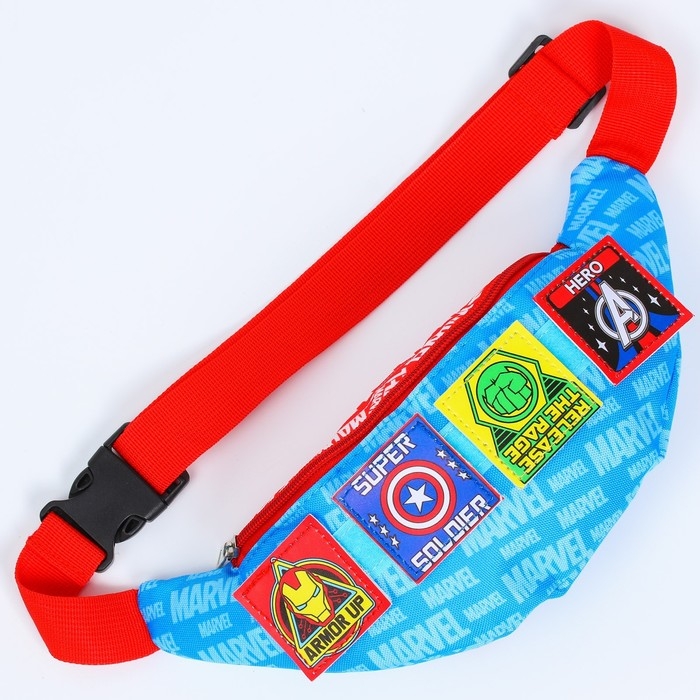 Сумка поясная детская, 25х6х13 см, Мстители Сумка поясная детская, 25х6х13 см, Мстители