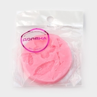 Молд Доляна «Цветок, лист и веточка», силикон, 5,5×0,9 см, цвет МИКС Молд Доляна «Цветок, лист и веточка», силикон, 5,5×0,9 см, цвет МИКС