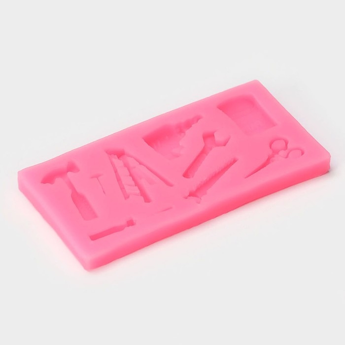 Молд &laquo;Инструменты&raquo;, силикон, 10,5&times;5&times;1 см, цвет МИКС