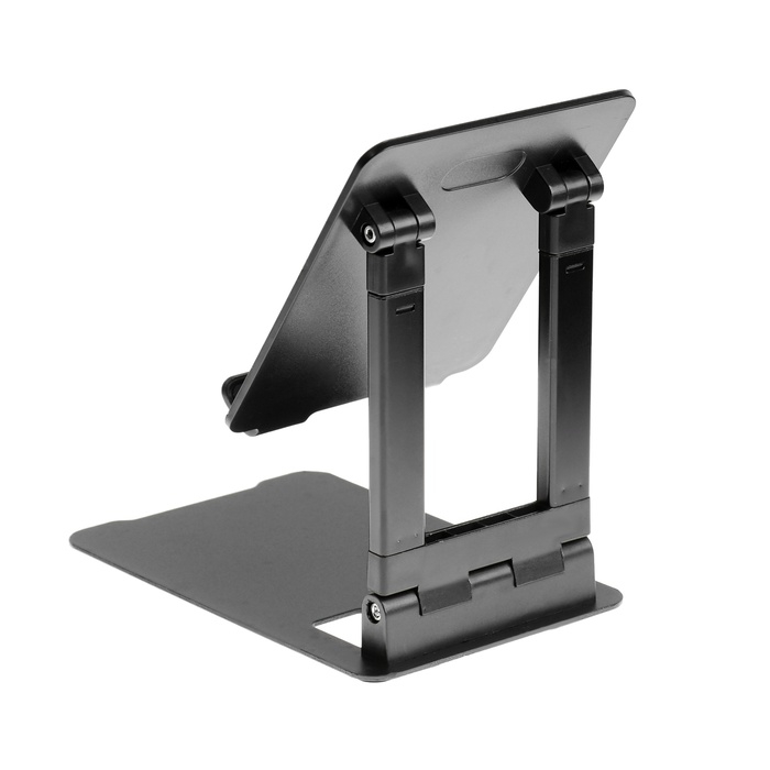 Подставка для планшета, регулируемая, складная, резиновые вставки, чёрная Подставка для планшета, регулируемая, складная, резиновые вставки, чёрная