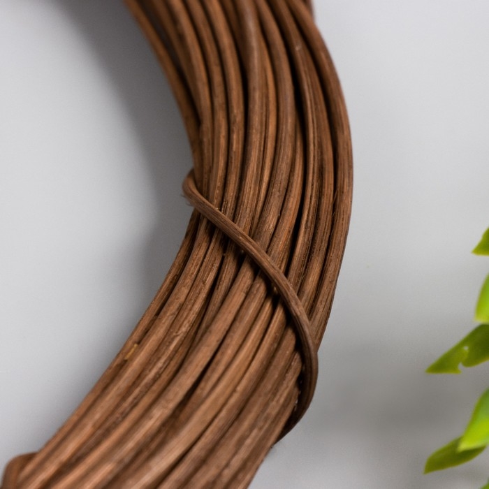 Кольцо ротанг для изготовления ловца снов Кольцо ротанг для изготовления ловца снов "Тёмно-коричневый" d=25 см