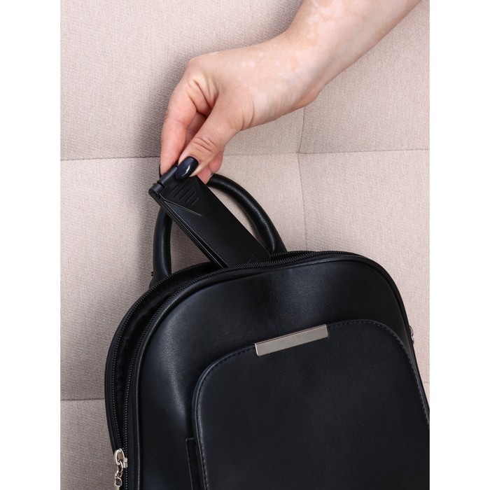 Щётка для одежды складная, 0,6&times;3,5&times;9,5 см, цвет чёрный