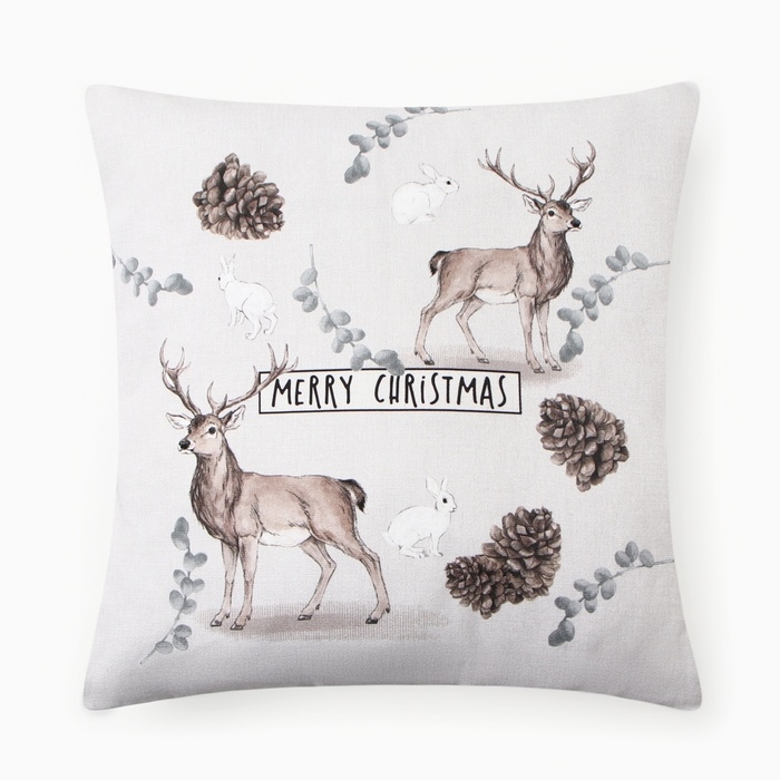 Наволочка декоративная "Этель" Snow forest 40х40&plusmn;4 см, 100% хлопок