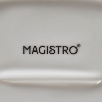 Блюдо фарфоровое овальное Magistro &laquo;Лакомка&raquo;, 25&times;16&times;1,5 см, цвет белый