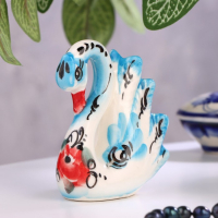 Сувенир "Лебедь", гжель цвет