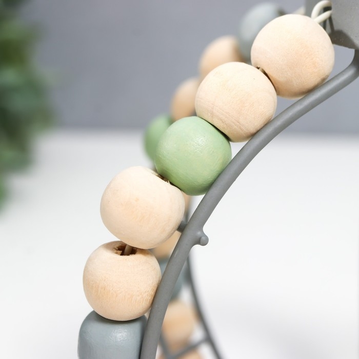 Подсвечник металл, стекло на 1 свечу "Фонарь. Бохо" серый 19х15,5х13 см