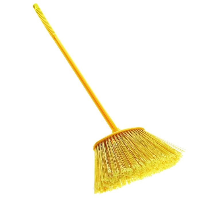 Метла с черенком жёсткая &laquo;Комфорт-люкс&raquo;, цвет МИКС