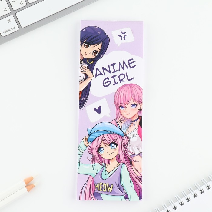 Подарочный набор 2 карандаша и блокнот «Anime girl» Подарочный набор 2 карандаша и блокнот «Anime girl»