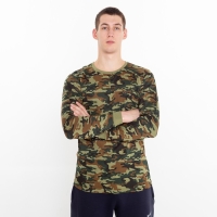 Лонгслив мужской с начёсом, цвет МИКС камуфляж коричнево-зелёный, размер 48 Лонгслив мужской с начёсом, цвет МИКС камуфляж коричнево-зелёный, размер 48