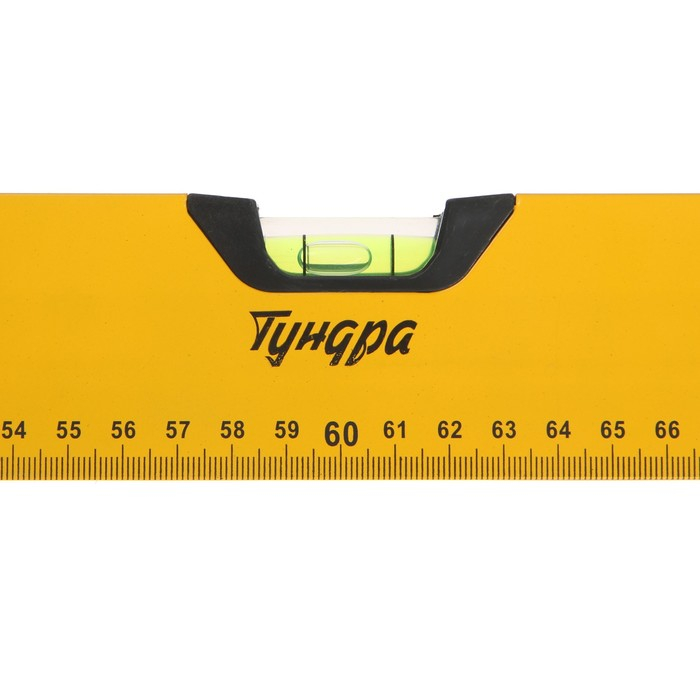 Уровень алюминиевый магнитный ТУНДРА, эргономичные ручки, 3 глазка, 1200 мм