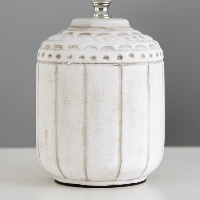 Настольная лампа "Асни" Е14 40Вт бело-коричневый 19х19х32 см RISALUX