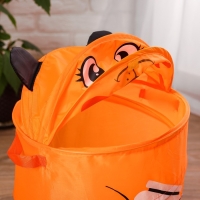 Корзина для хранения игрушек &laquo;Мишка&raquo; с ручками, 33.7х33.7х55 см