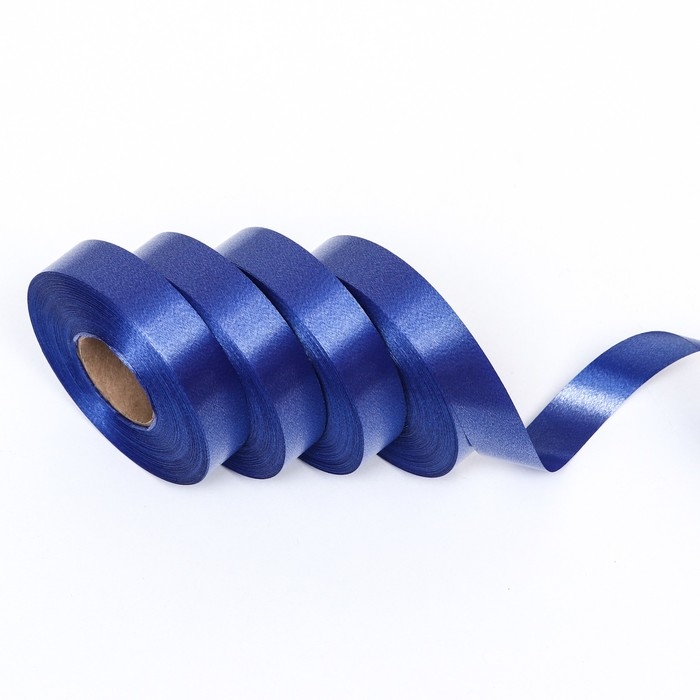 Лента для декора и подарков, темно-синий 2 см х 45 м Лента для декора и подарков, темно-синий 2 см х 45 м