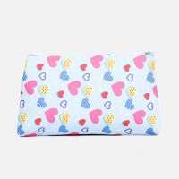 Косметичка на молнии, цвет голубой/разноцветный Косметичка на молнии, цвет голубой/разноцветный