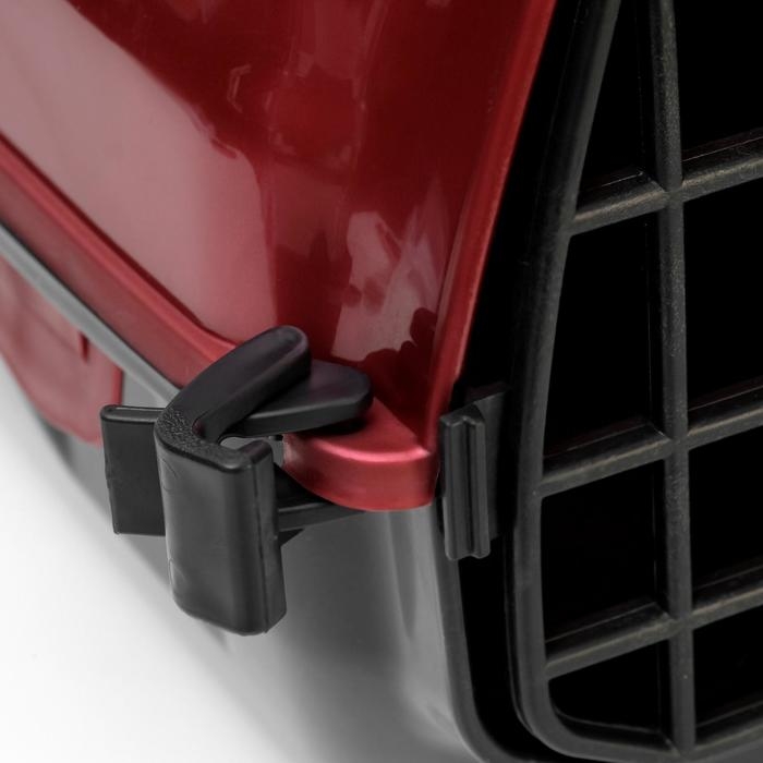 Переноска для животных Переноска для животных "Сириус", 33,5 х 31 х 50 см, красный перламутр