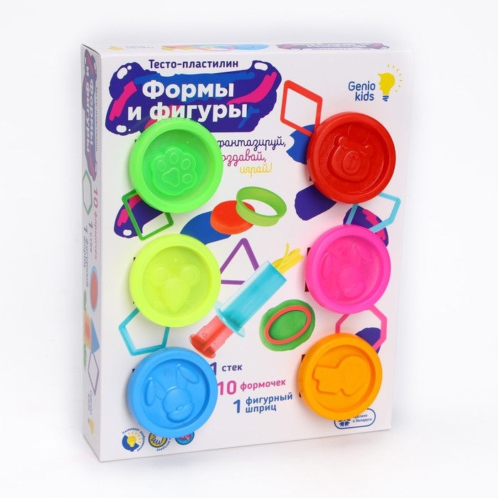 Набор для детской лепки «Тесто-пластилин. Формы и фигуры» Набор для детской лепки «Тесто-пластилин. Формы и фигуры»
