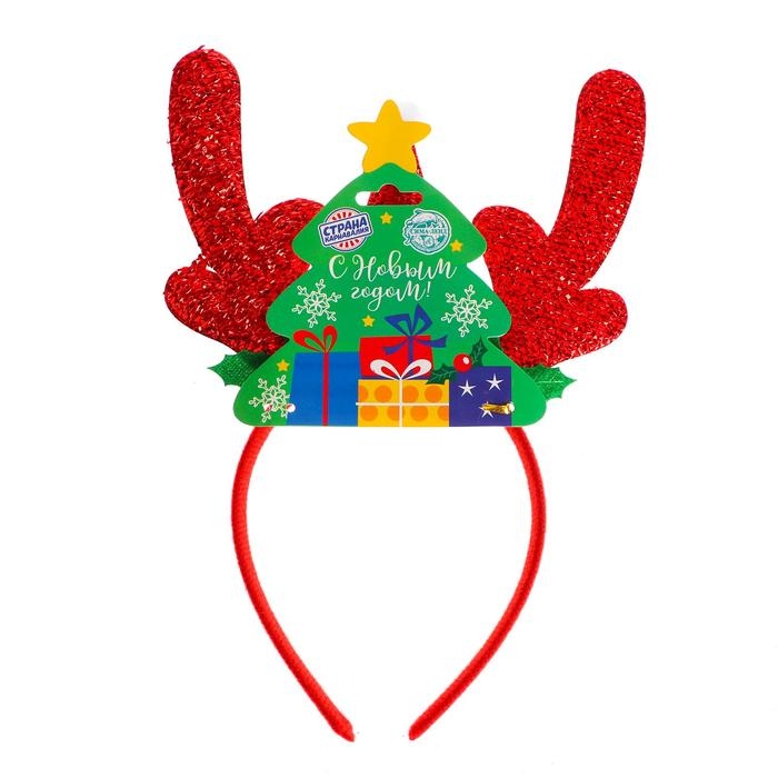 Карнавальный ободок &laquo;Рога&raquo;, с колпаком, цвета МИКС