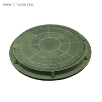 Люк полимерный, легкий, 30 кН, нагрузка до 3 т, зеленый Люк полимерный, легкий, 30 кН, нагрузка до 3 т, зеленый
