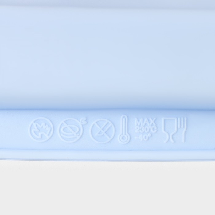 Форма для выпечки Доляна &laquo;Квадрат&raquo;, силикон, 27&times;27&times;4 см (с бортиками), внутренний размер 23&times;23 см, цвет МИКС