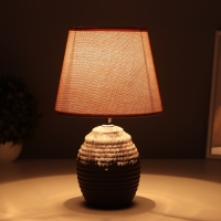 Лампа настольная "Конг" 1х40Вт Е14 коричневый 19,5х19,5х34см Лампа настольная "Конг" 1х40Вт Е14 коричневый 19,5х19,5х34см