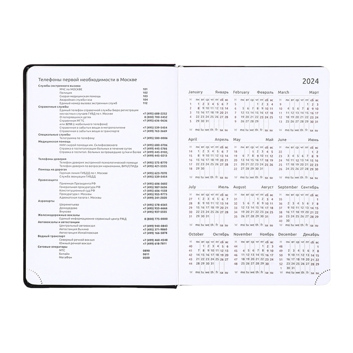 Ежедневник датированный 2025 года, deVENTE. Flag, A5 168 листов, deVENTE. Duo, твердая обложка кожзам с поролоном, шелкография, перфорация, ляссе, блок 70 г/м2