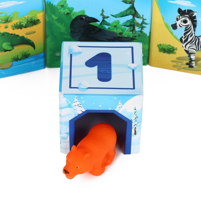 Настольная игра &laquo;Умные кубики. Изучаем животных&raquo;, 1+