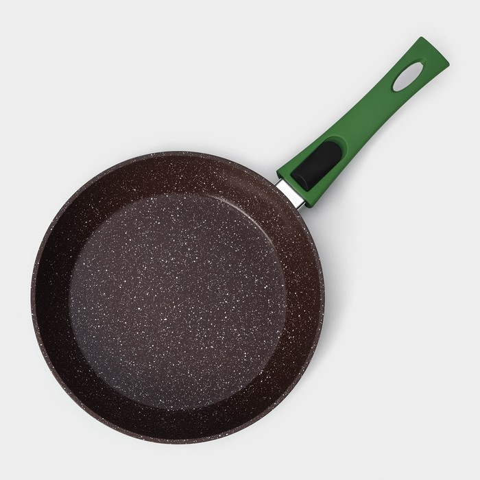 Сковорода кованая Magistro Avocado, d=22 см, съёмная ручка soft-touch, антипригарное покрытие, индукция, цвет зелёный Сковорода кованая Magistro Avocado, d=22 см, съёмная ручка soft-touch, антипригарное покрытие, индукция, цвет зелёный