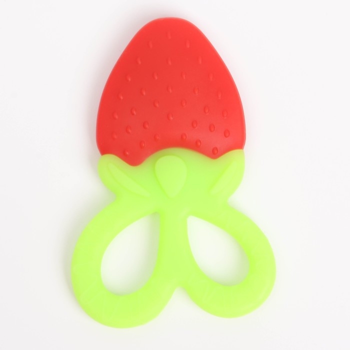 Прорезыватель силиконовый «Клубничка», Крошка Я Прорезыватель силиконовый «Клубничка», Крошка Я