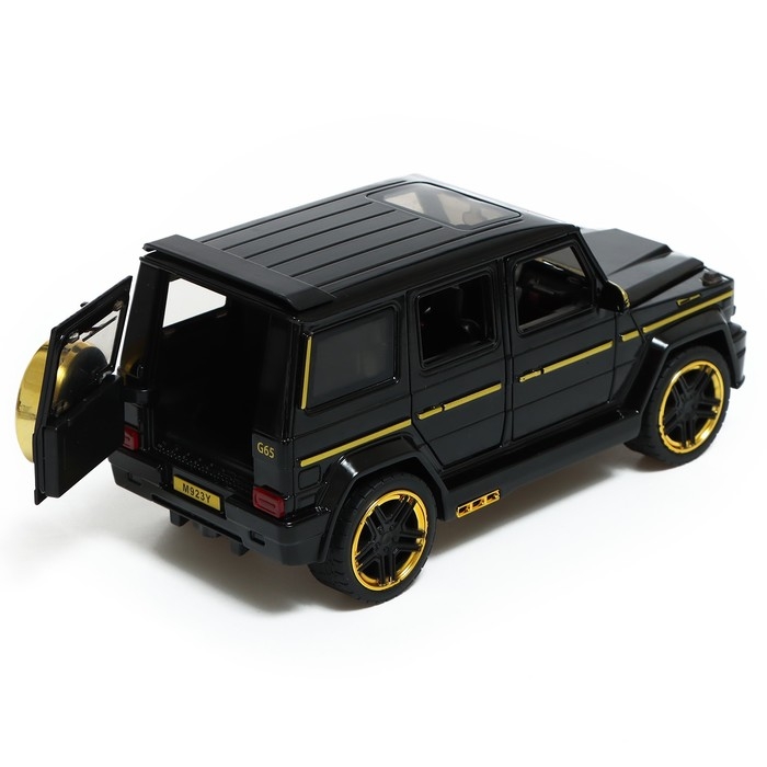 Машина металлическая, инерционная, 1:24, открываются двери, капот, багажник, цвет чёрный Машина металлическая, инерционная, 1:24, открываются двери, капот, багажник, цвет чёрный