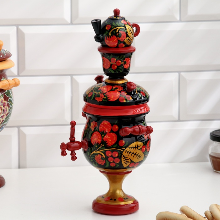 Сувенир &laquo;Самовар&raquo;, хохлома